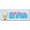 Signmission SOFT SERVE VANILLA ICE CREAM BANNER SIGN cone sundae banana split swirl B-Soft Serve Vanilla - alternate 1
